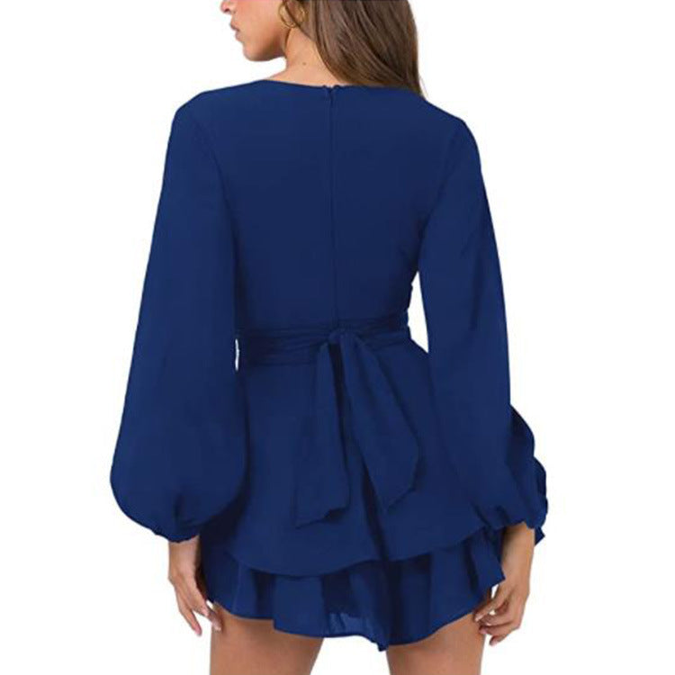 Dance The Night Away Satin Dress Navy FINAL