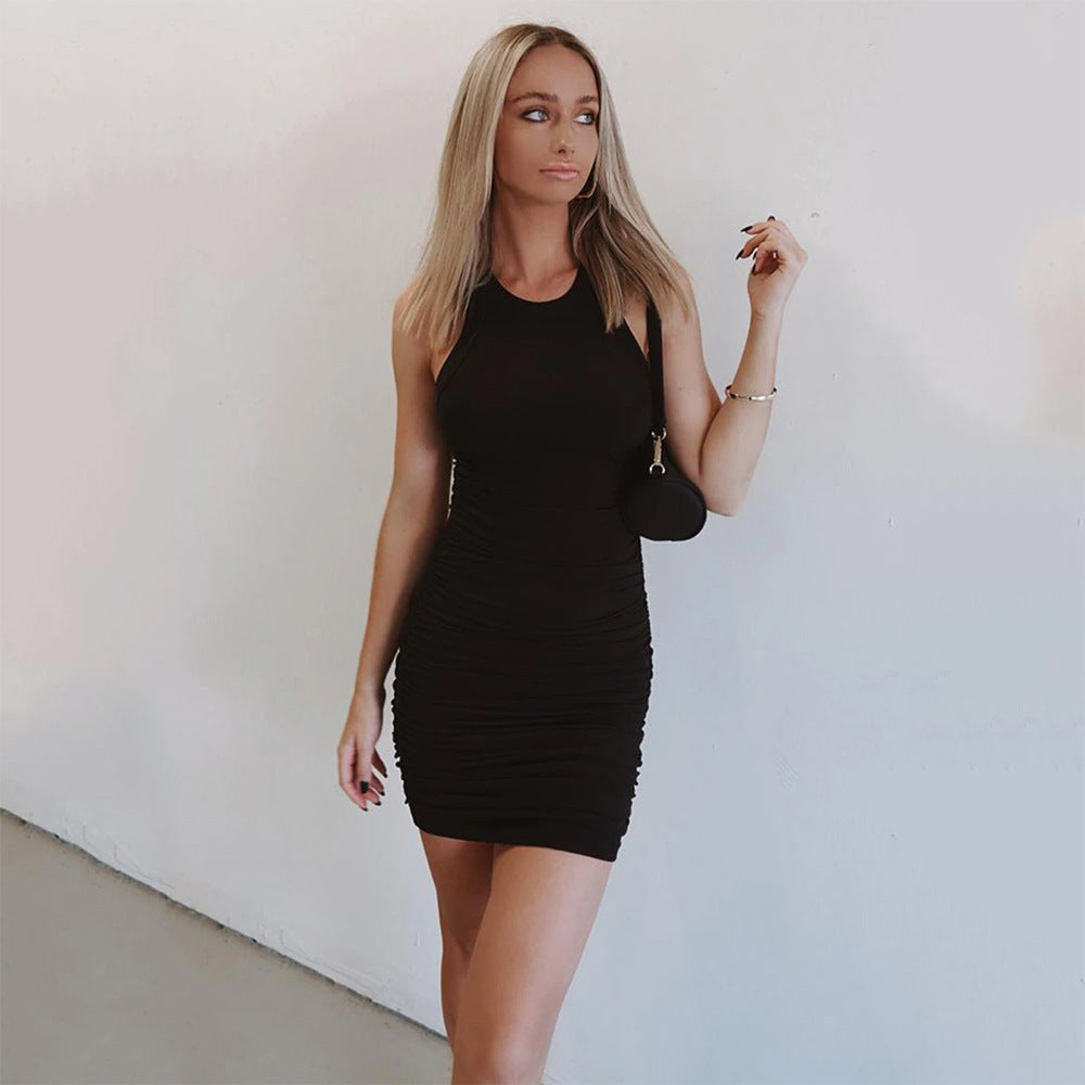 Sparks Bodycon Knit Dress Black