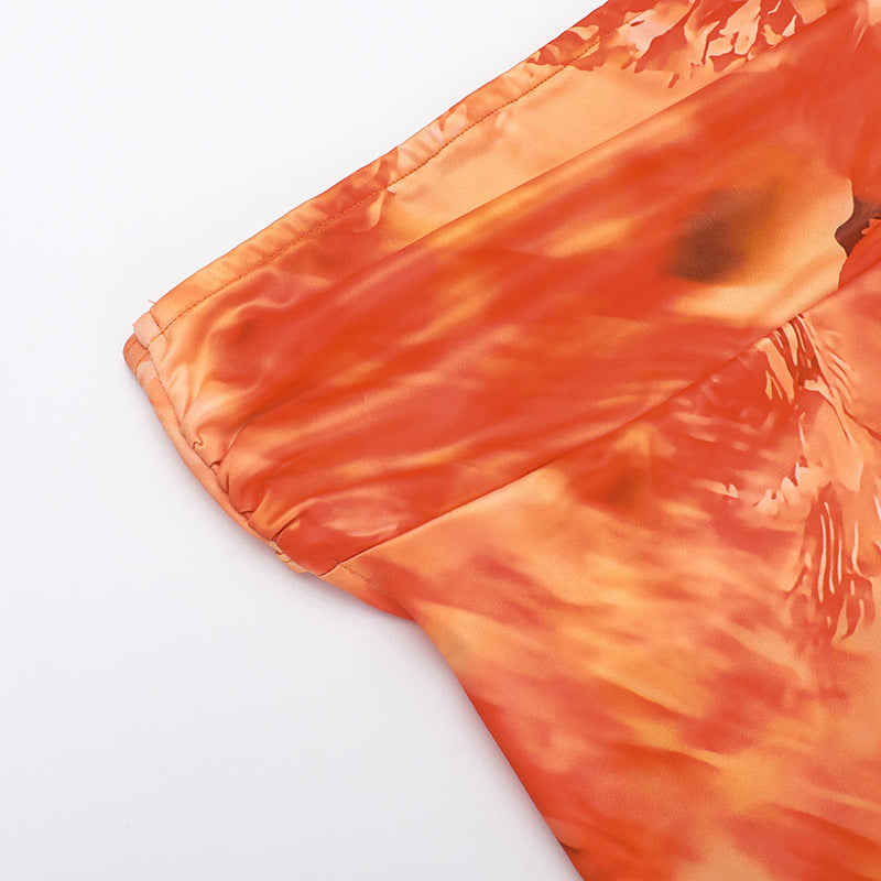Gerbera Maxi Dress Orange