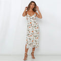 Diedra Floral Chiffon Midi Dress