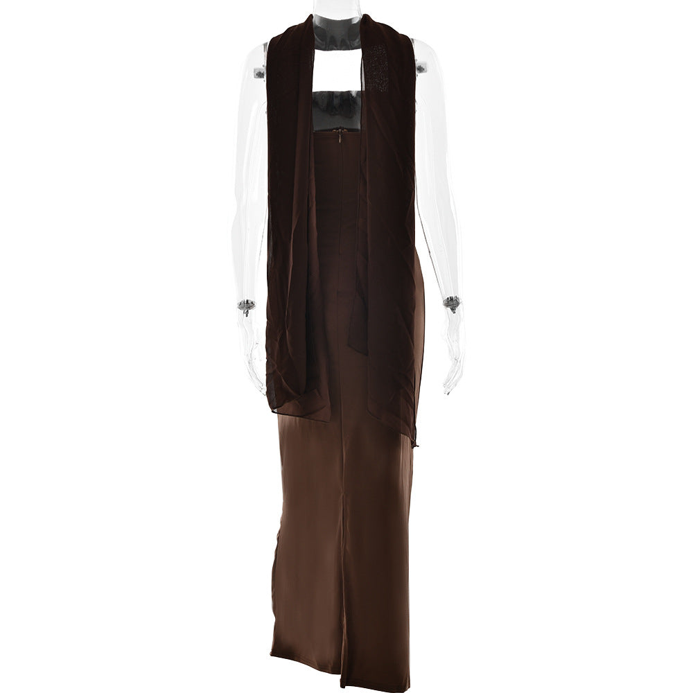 Amour Maxi Dress Brown
