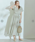 Soleia Satin Cowl Neck Midi Dress Sage