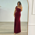 Elara Maxi Dress Maroon