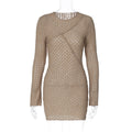 Dress Slim Fit Long Sleeve Ripped Hip for