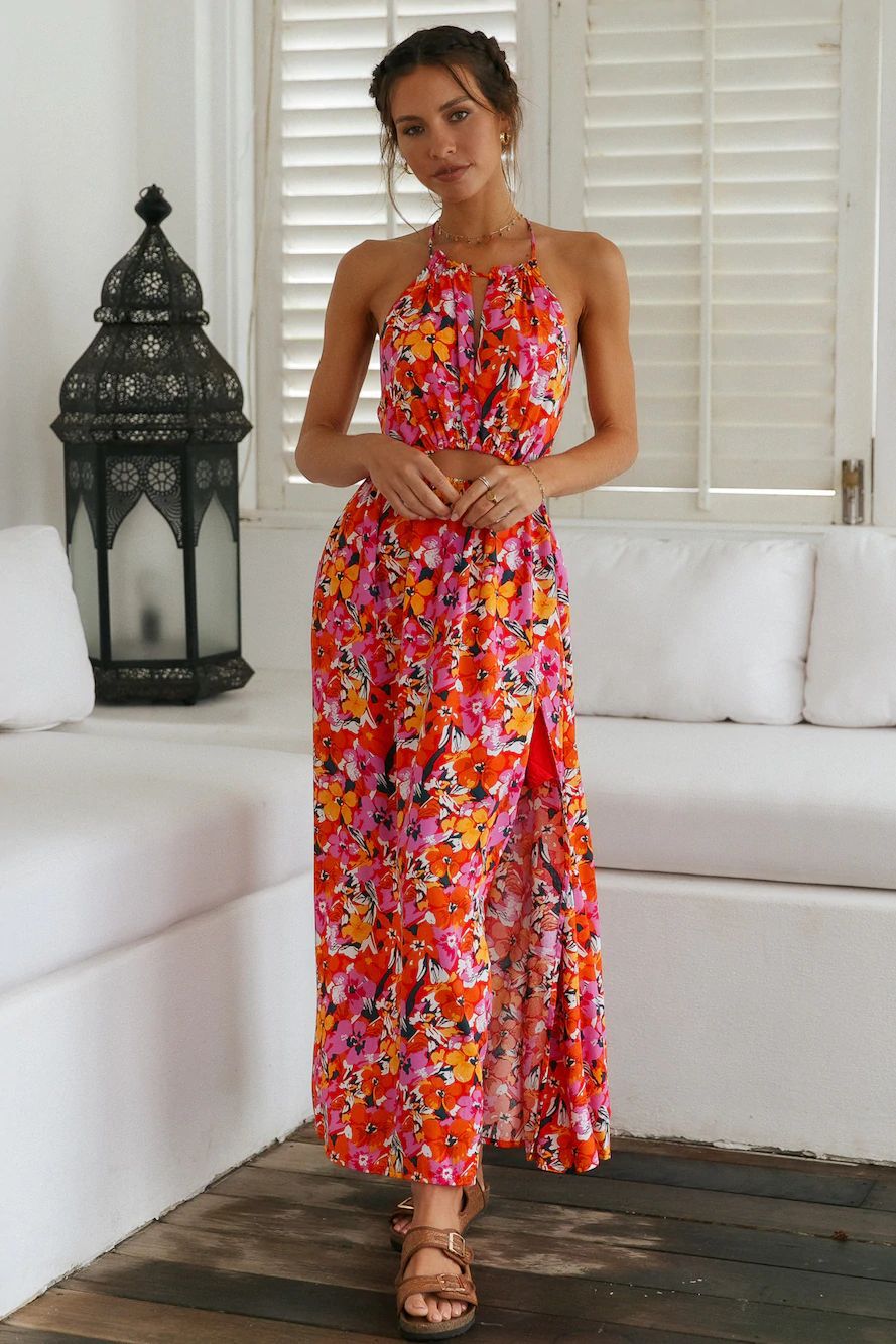 Keira Floral Cutout Halter Maxi Dress FINAL