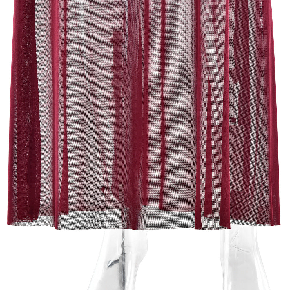 Bruna Maxi Dress Maroon