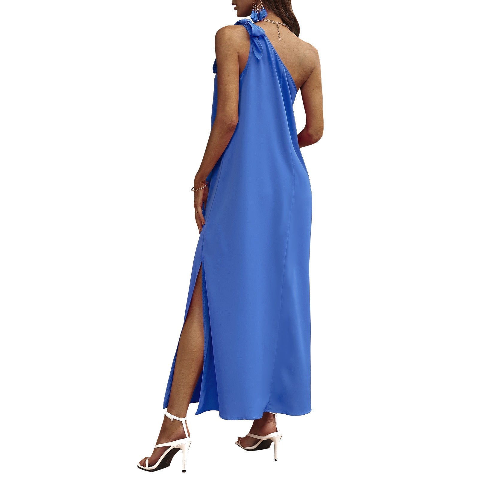 Chase Your Dreams Slit Midi Dress Blue Raspberry