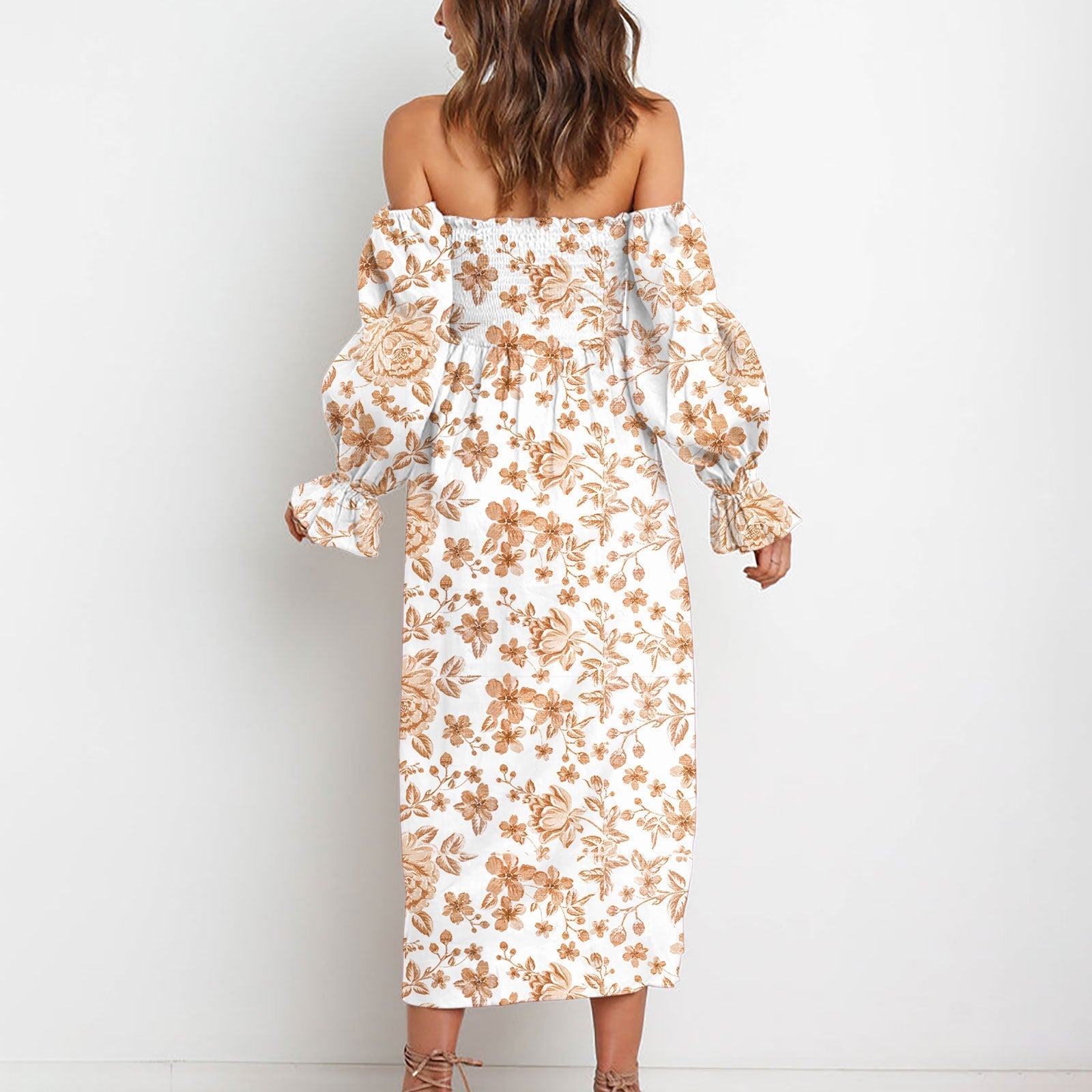 Debin Off The Shoulder High Low Maxi Dress FINAL