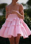 Petal Whimsy TieRed Ruffle Sundress