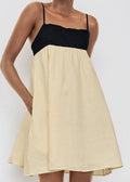 Adele Two Tone A Line Mini Dress