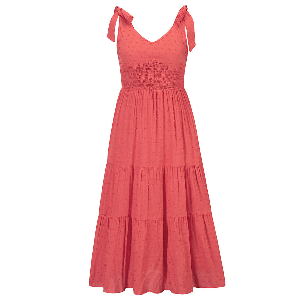 Kept Close Smocked Maxi Dress Fuchsia FINAL