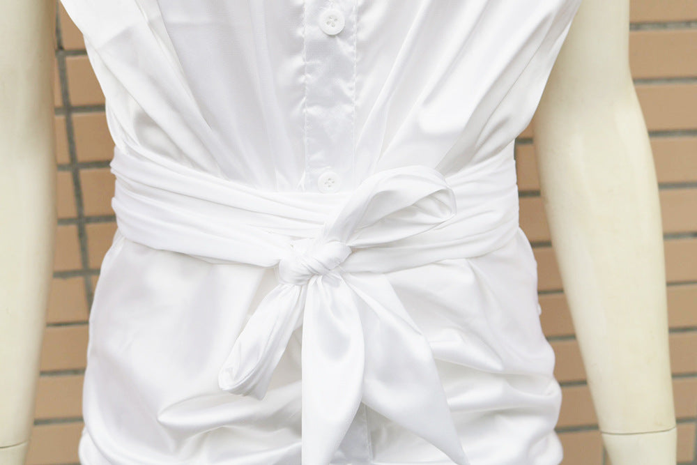 Jill Linen Blend Gathered Dress FINAL