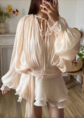 ��lise French InspiRed Pleated Mini Dress