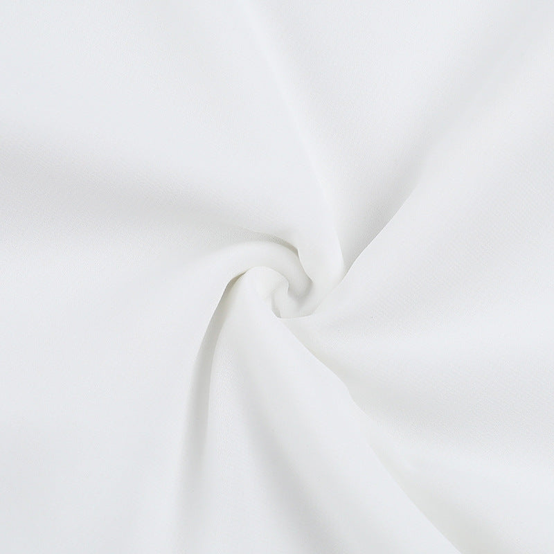 Fring Tube Dress White