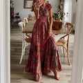 Turned Season Smocked Puff Sleeve Maxi Dress FINAL