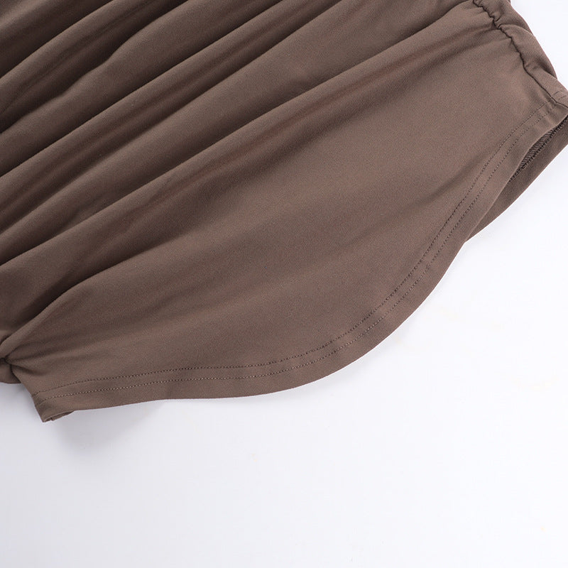 Mocha 2 piece Maxi Dress Brown