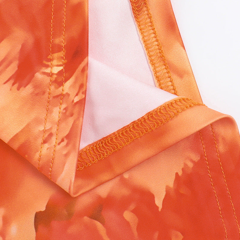 Gerbera Maxi Dress Orange