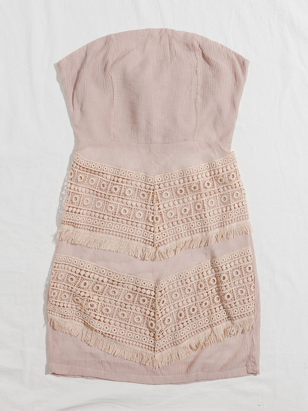 Off Shoulder Tie Back Schiffy Dress