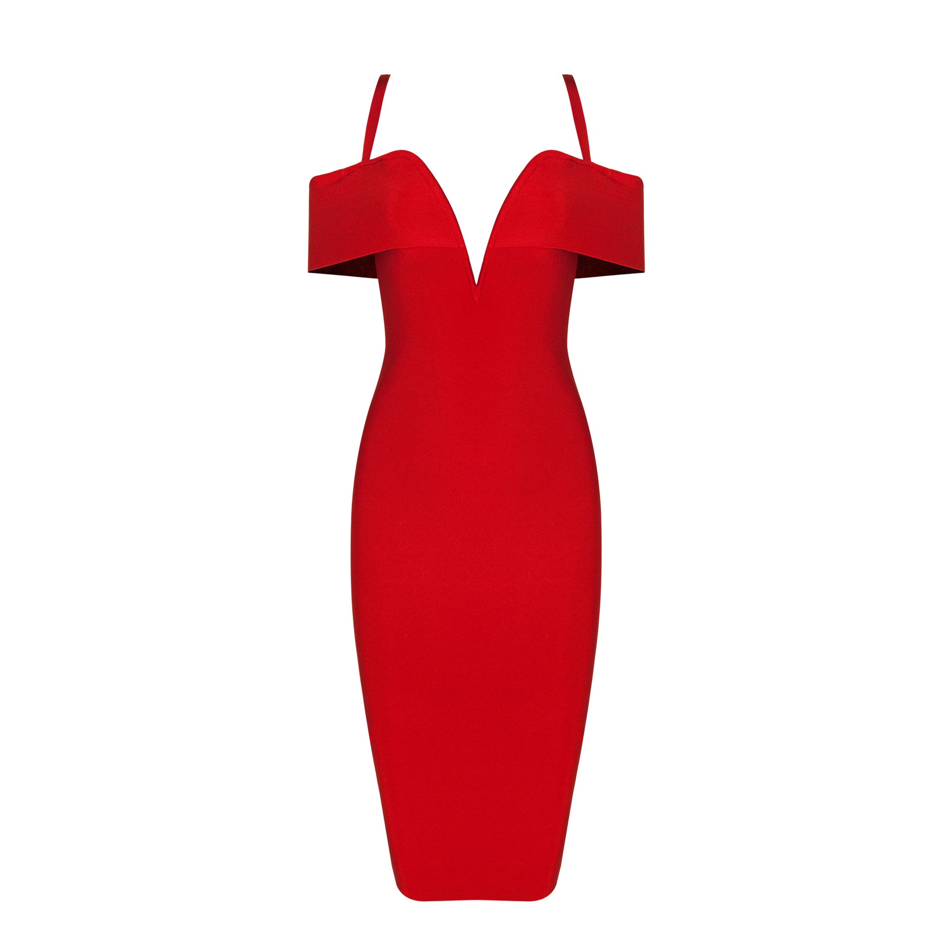 Black Off-the-shoulder Sexy Bandage Cocktail Dress - Mislish