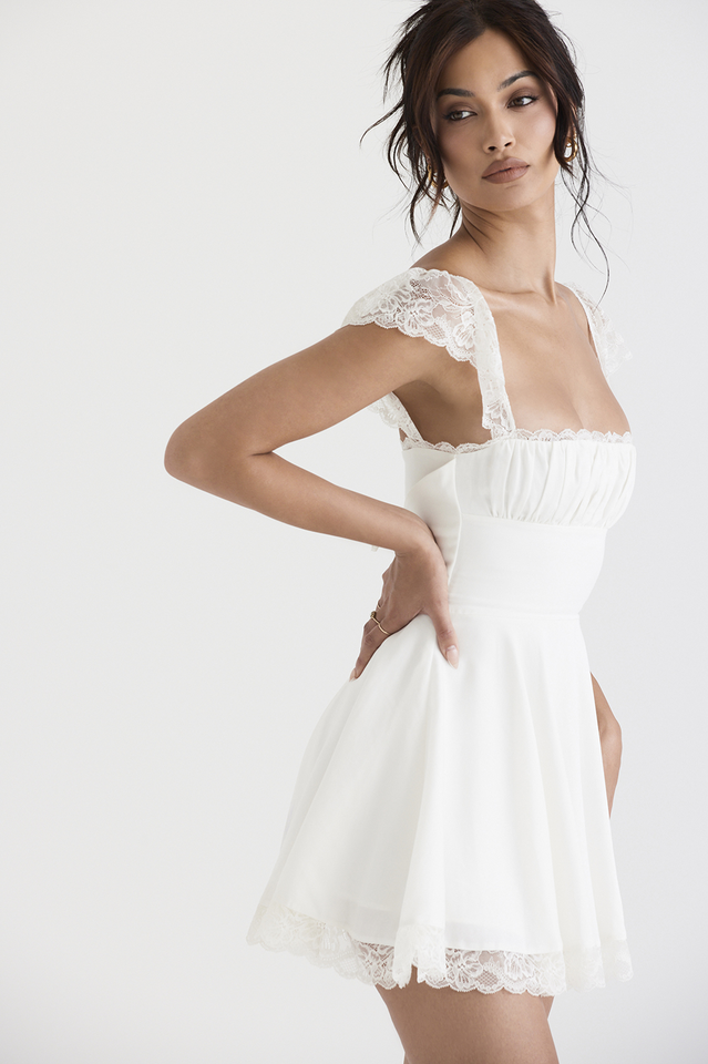 Lace A Line Mini Dress