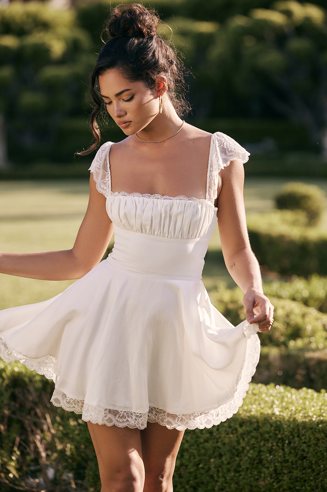 Lace A Line Mini Dress