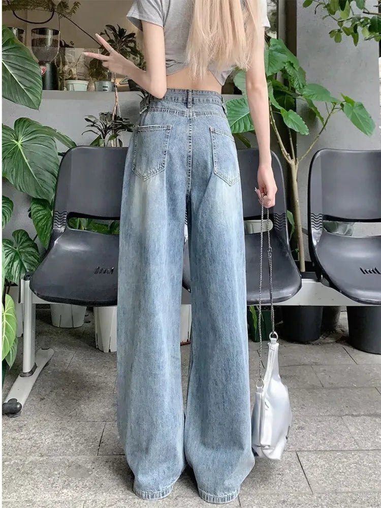 2024 Summer Holes High Waist Retro Jeans