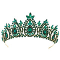 Baroque Crystal Crowns For Women Princess Queen Bridal Tiara Crown For Wedding Headdress Party Prom Bride Hair Jewelry Headpiece as picture