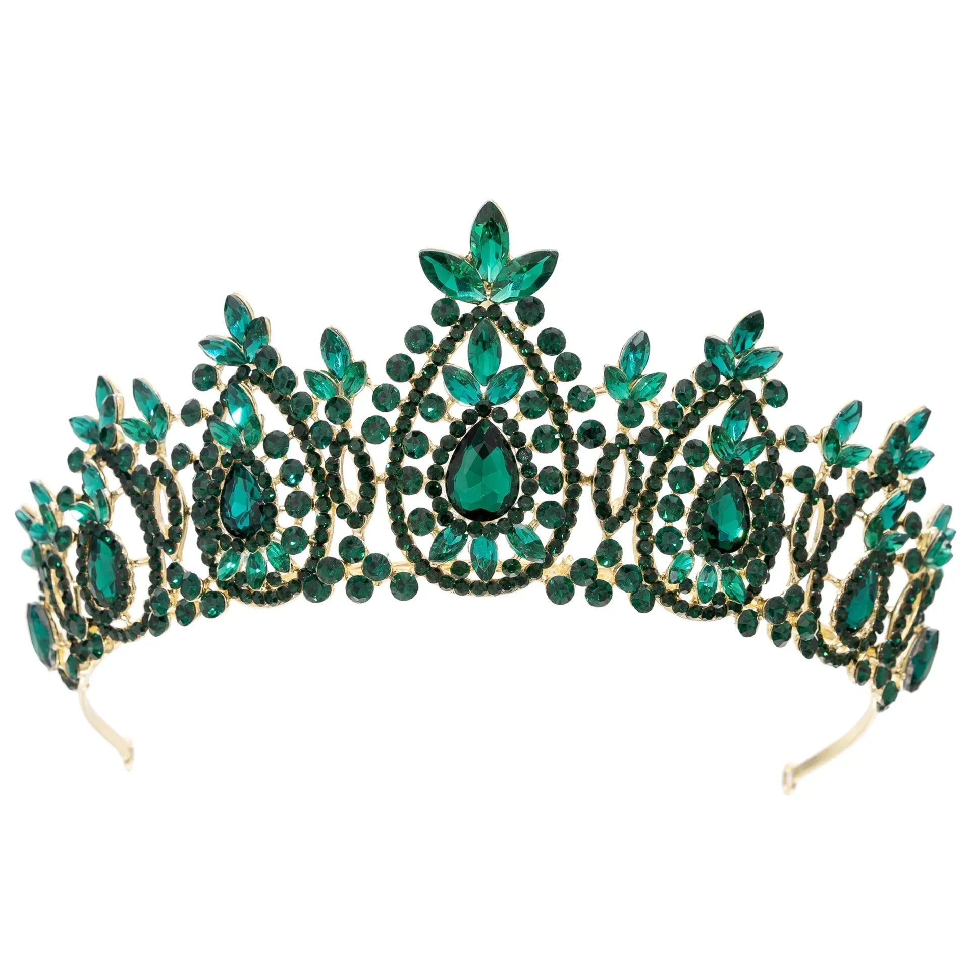 Baroque Crystal Crowns For Women Princess Queen Bridal Tiara Crown For Wedding Headdress Party Prom Bride Hair Jewelry Headpiece as picture