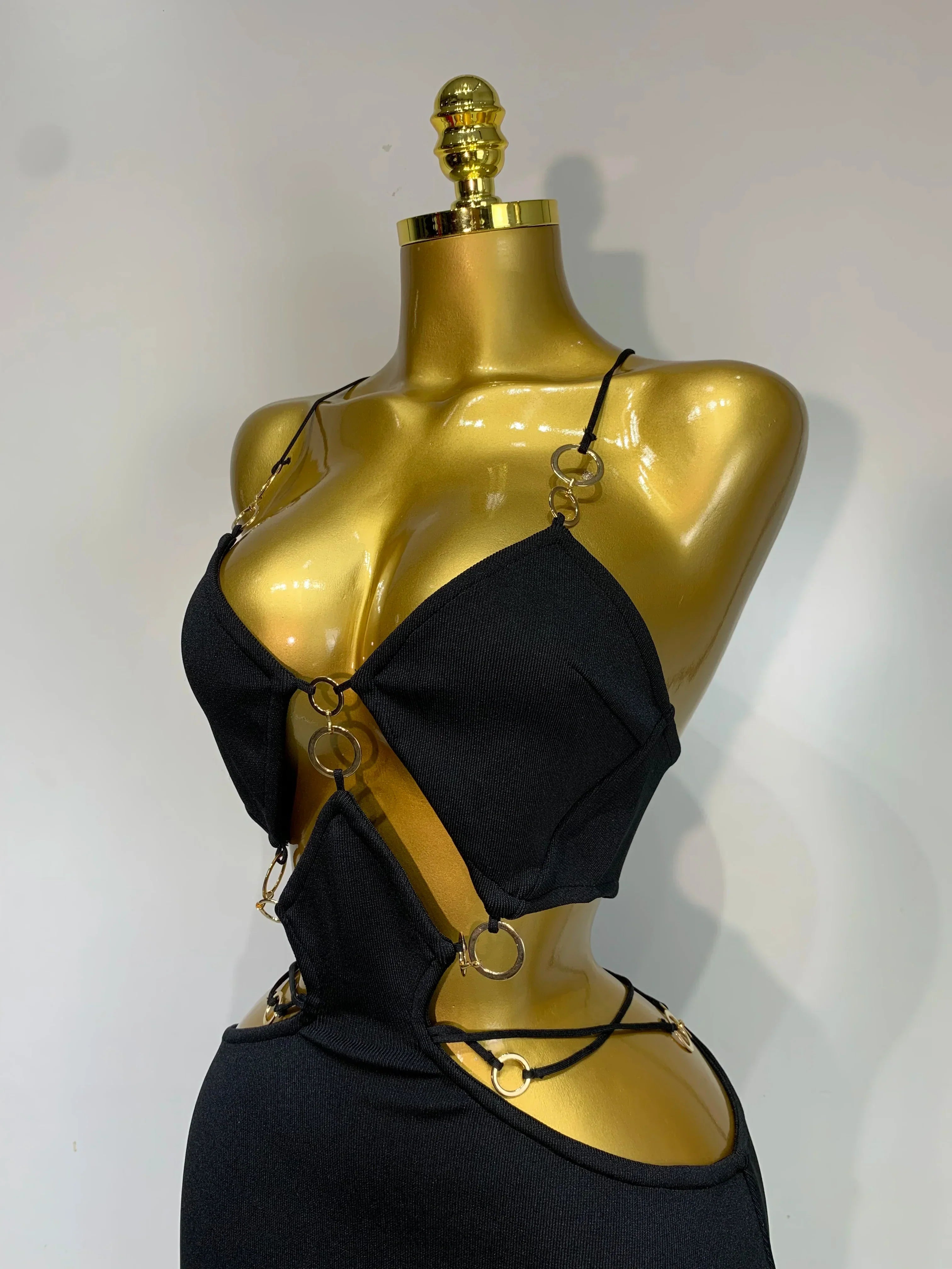 Women Sleeveless Sexy Spaghetti Strap Hollow Out Bodycon Long Bandage Dress  Celebate Elegant Luxury Birthday Club Dresses