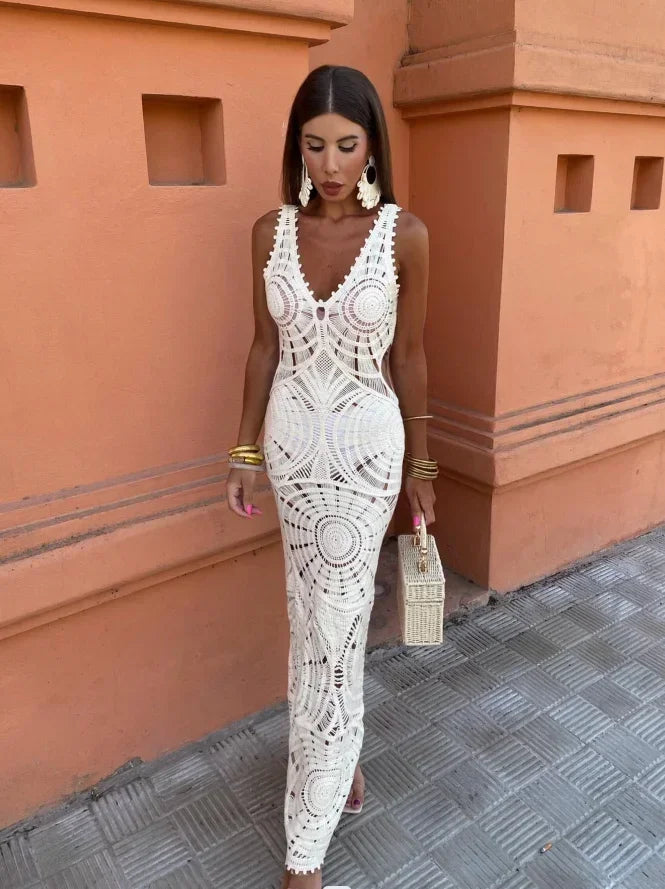Lilly V Neck Maxi Dress