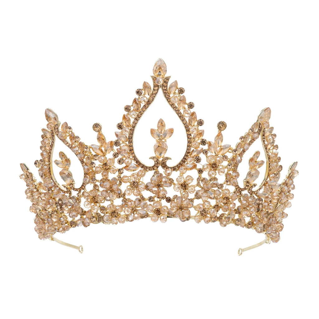 Baroque Wedding Crowns For Queen Crystal Bridal Tiara Crown For Pageant Miss Universe Diadem Prom Wedding Hair Jewelry Headpiece as picture 4
