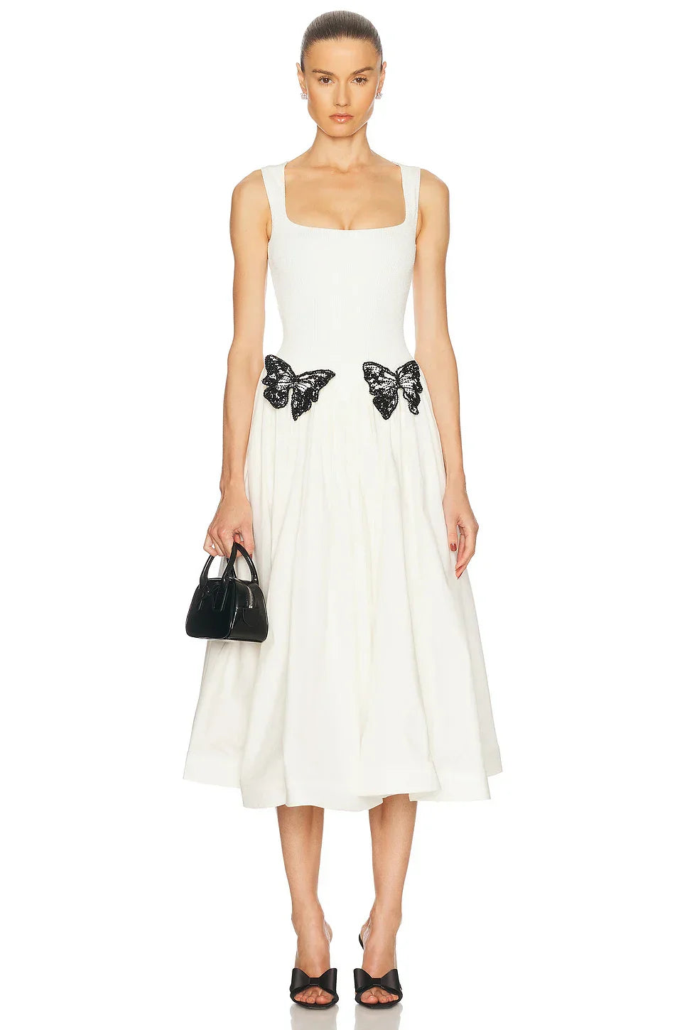 Arrival White Color Women Sleeveless Sexy O-Neck Straight Long Dress Elegant Evening Party Celebrity High Street Wear