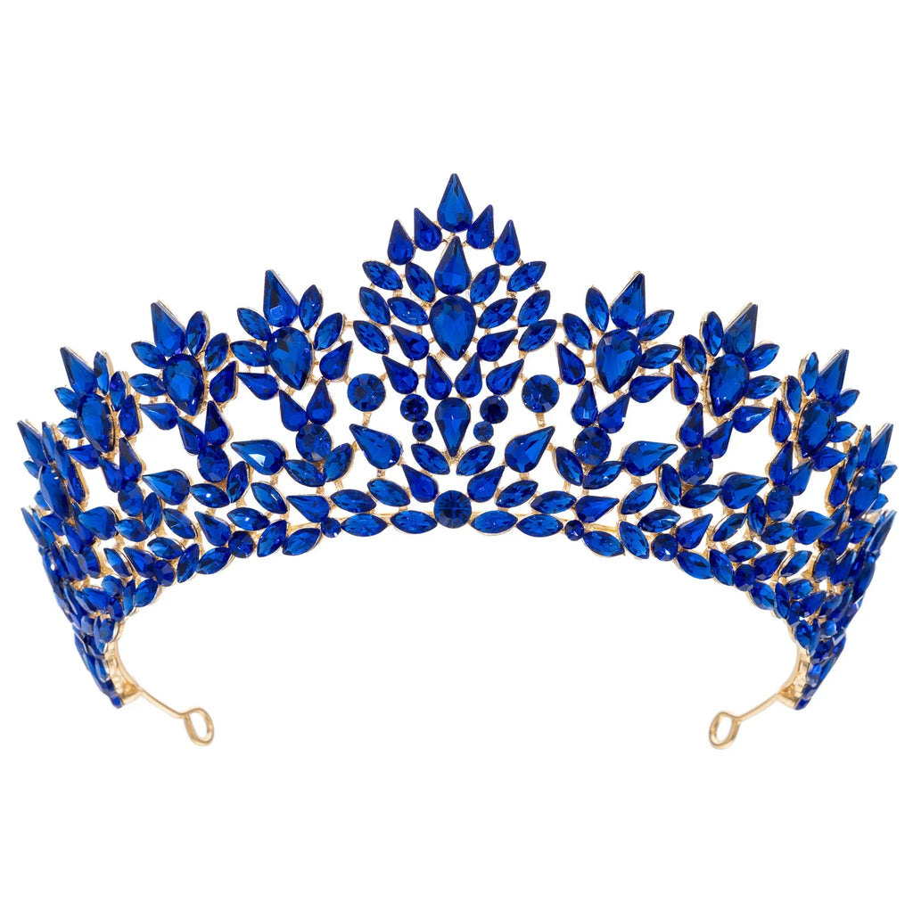 Princess Queen Crowns For Women Baroque Crystal Bridal Tiara Crown For Wedding Bride Headdress Party Prom Hair Jewelry Headpiece as picture 2