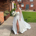 Wedding Prom Party Cocktail Evening Dresses Ball Gowns Long Luxury Evening Dresses for Women Gala Dress Woman Customized Ivory