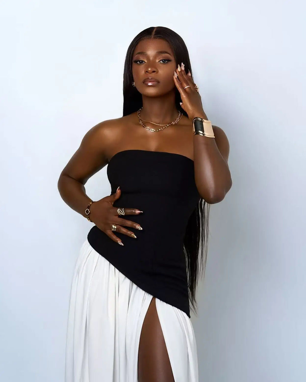 Women Sexy Strapless Laced-up Bodycon Long Maxi Dress Nightclub Party Birthday Photo Shoot Vacation Fashion Outfit