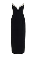 Arrival Women Sexy Off the Shoulder Bandage Bodycon Long Dress Elegant Evening Party Cocktail Fashion Birthday Dress black