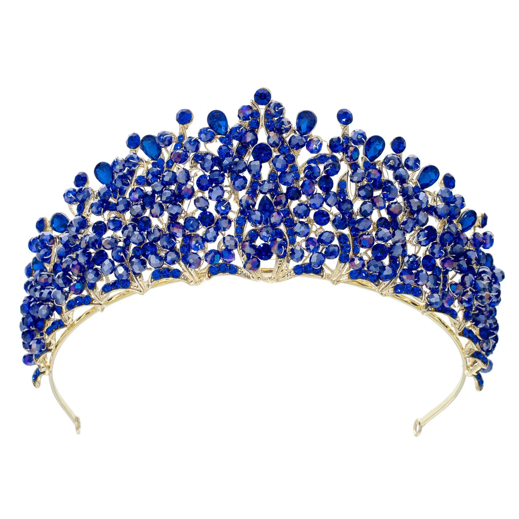 Crystal Crowns For Women Princess Queen Bridal Tiara Crown For Wedding Bride Headpieces Pageant Party Prom Hair Jewelry Diadem as picture 2