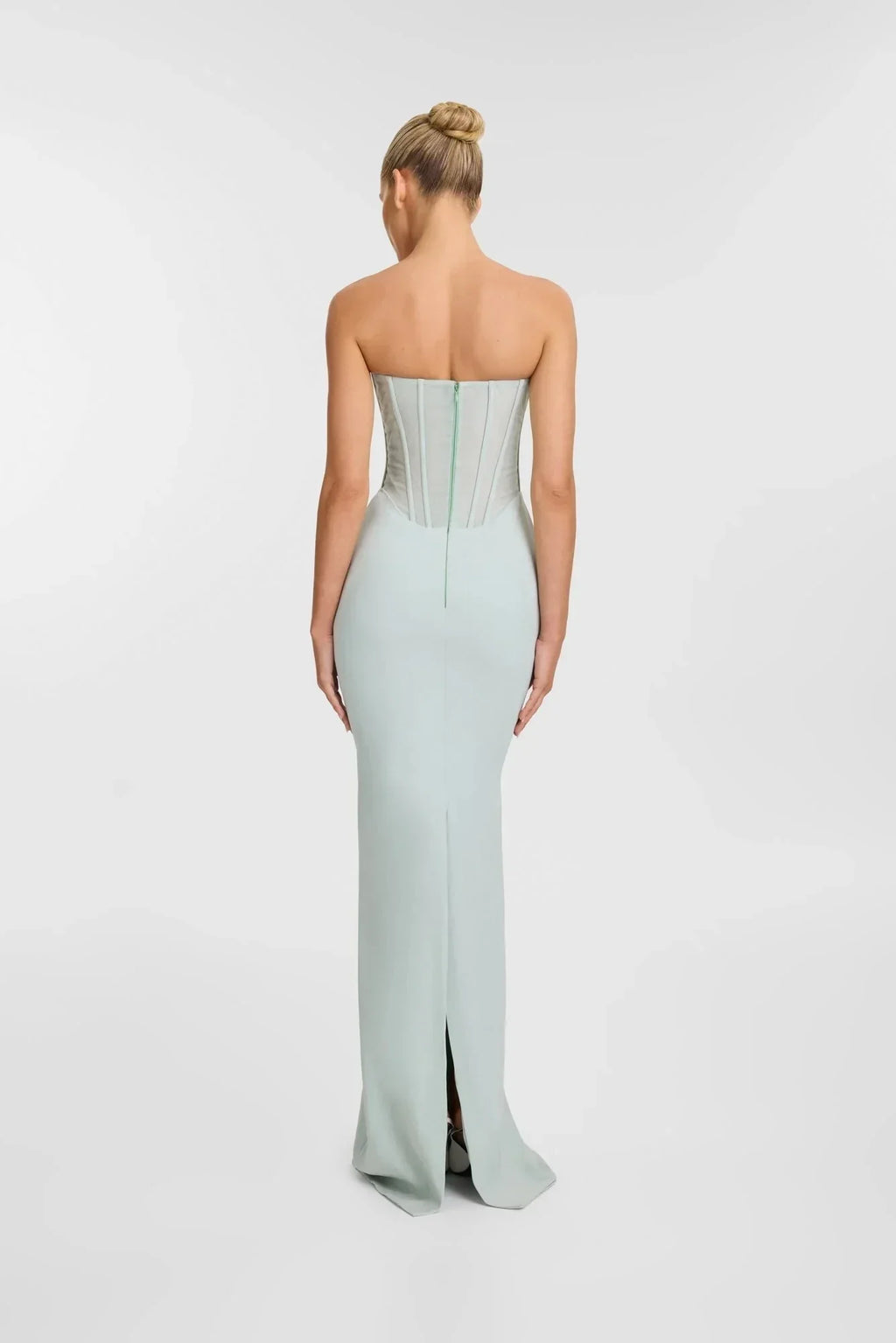 Women Sexy Strapless Backless Bodycon Long Dress Runway Celebrate Girls' Vacation Birthday Outfit Vestido