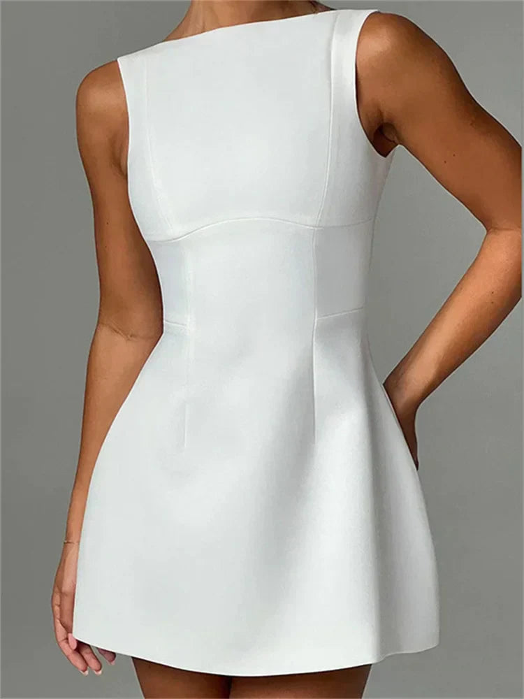 ALANA MINI DRESS IVORY