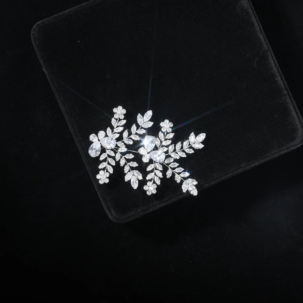 Zirconia Rhinestones Headband Hairband For Brides Women Crystal Headpieces Headdress Bridal Jewelry Wedding Hair Accessories