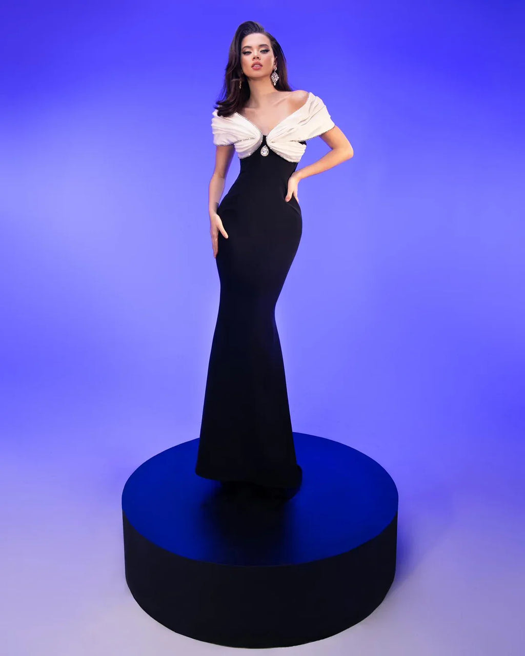 Women Sexy Off the Shoulder Shinning Crystal Bodycon Long Bandage Dress Elegant Evening Party Prom Celebrate Outfit