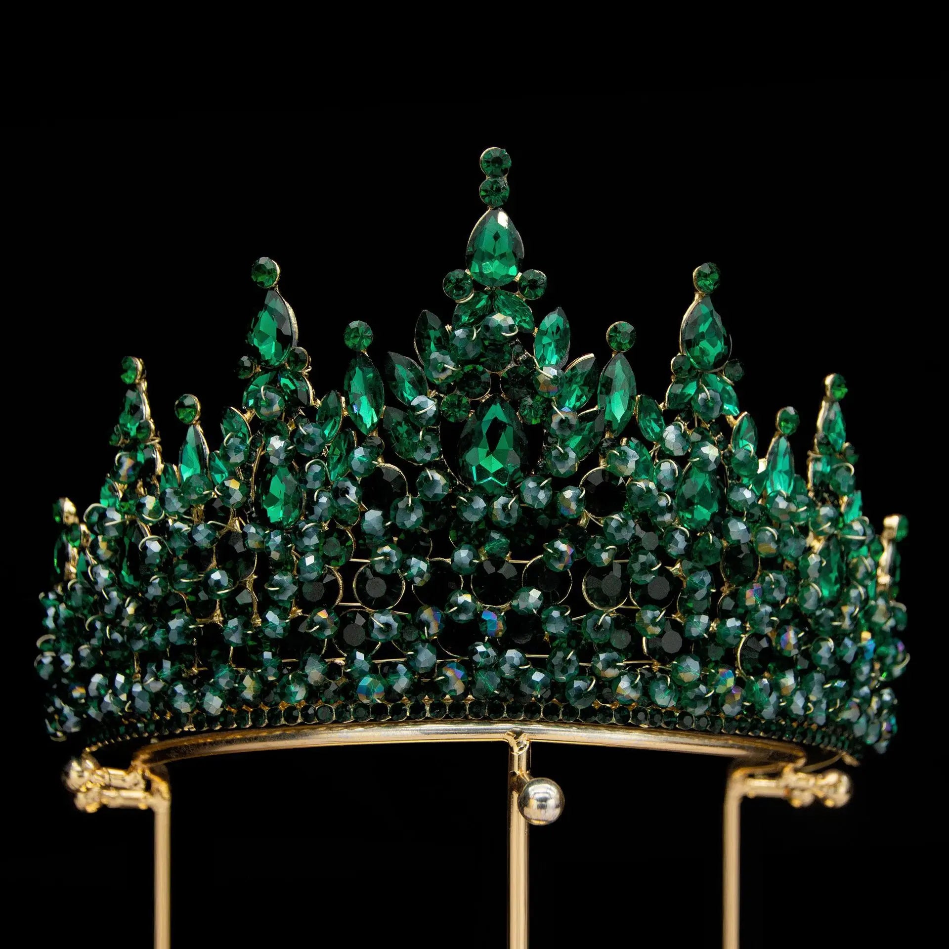 Big Wedding Crowns For Queens Bride Hair Jewelry Headdress Crystal Bridal Tiaras Crowns For Pageant Miss Universe Accessories as picture 2