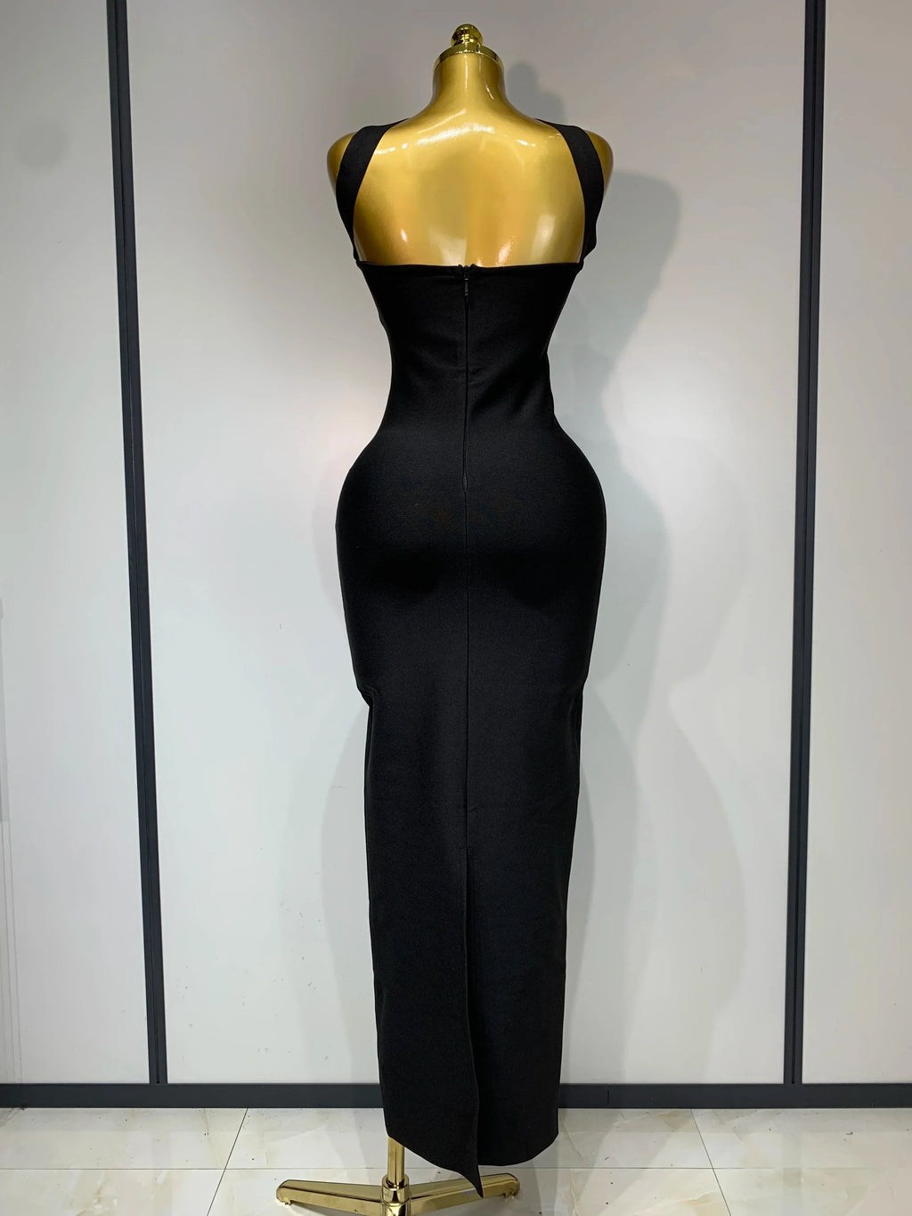 Women Sexy Backless Bodycon Bandage Dress Sleeveless Maxi Long Elegant Dresses  Luxury Birthday Dress Club Party Outfit