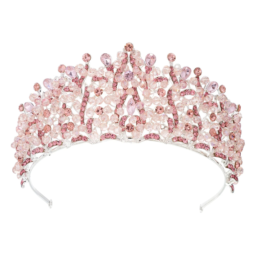 Crystal Crowns For Women Princess Queen Bridal Tiara Crown For Wedding Bride Headpieces Pageant Party Prom Hair Jewelry Diadem as picture 4