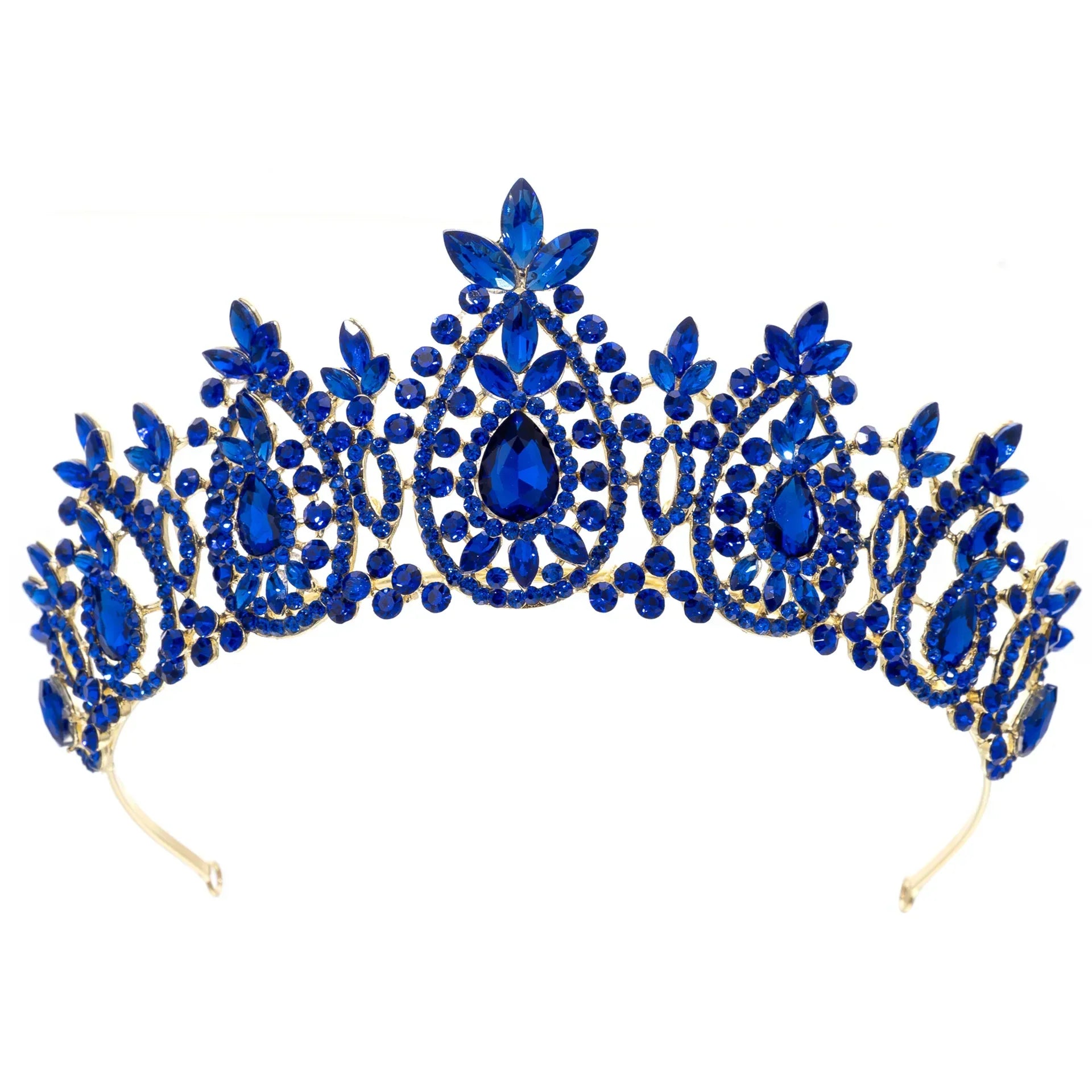Baroque Crystal Crowns For Women Princess Queen Bridal Tiara Crown For Wedding Headdress Party Prom Bride Hair Jewelry Headpiece as picture 2