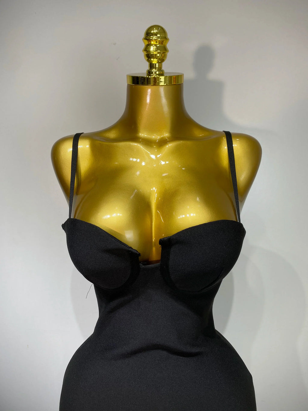 Women Fashion Sexy Backless Halter Black Midi Bodycon Bandage Dress  Elegant Evening Club Luxury Birthday Party Dresses