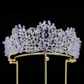 Baroque Queen Crowns For Women Wedding Headpieces Crystal Princess Bridal Tiara Crown For Pageant Prom Hair Jewelry Headdress as picture