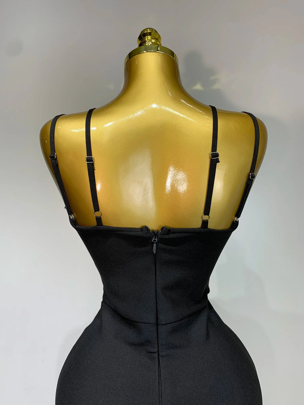 Women Sexy Sleeveless Hollow out Split Backless Black Midi Bandage Dress  Celebrity Elegant Evening Cocktail Party Dresses