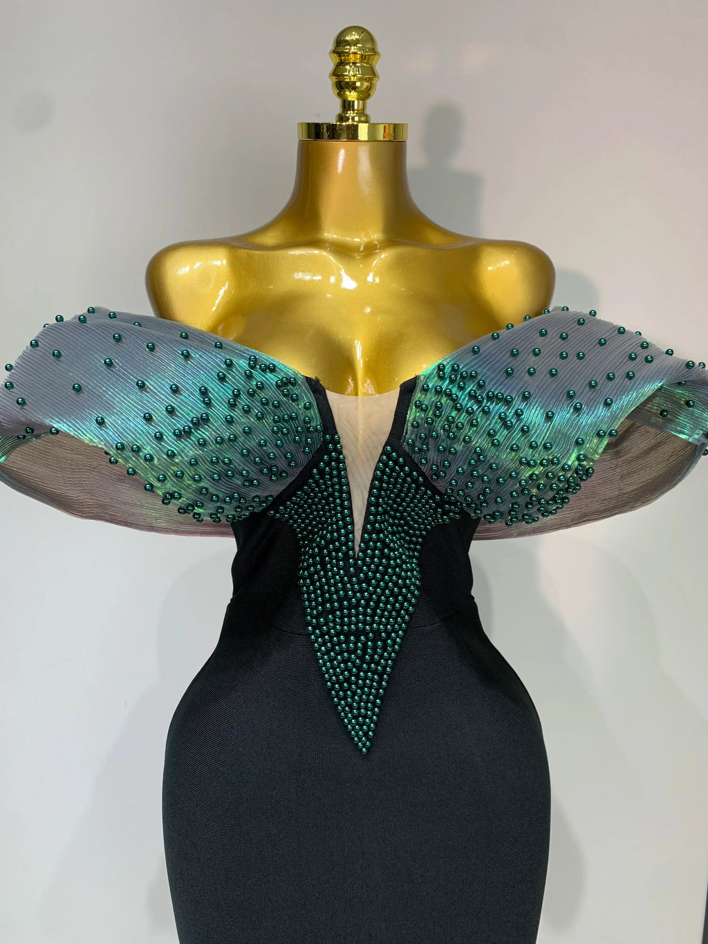 Women Celebrity Sexy Off Shoulder Beading Bodycon Maxi Long Bandage Dress  Elegant Evening Club Party Luxury Birthday Outfit
