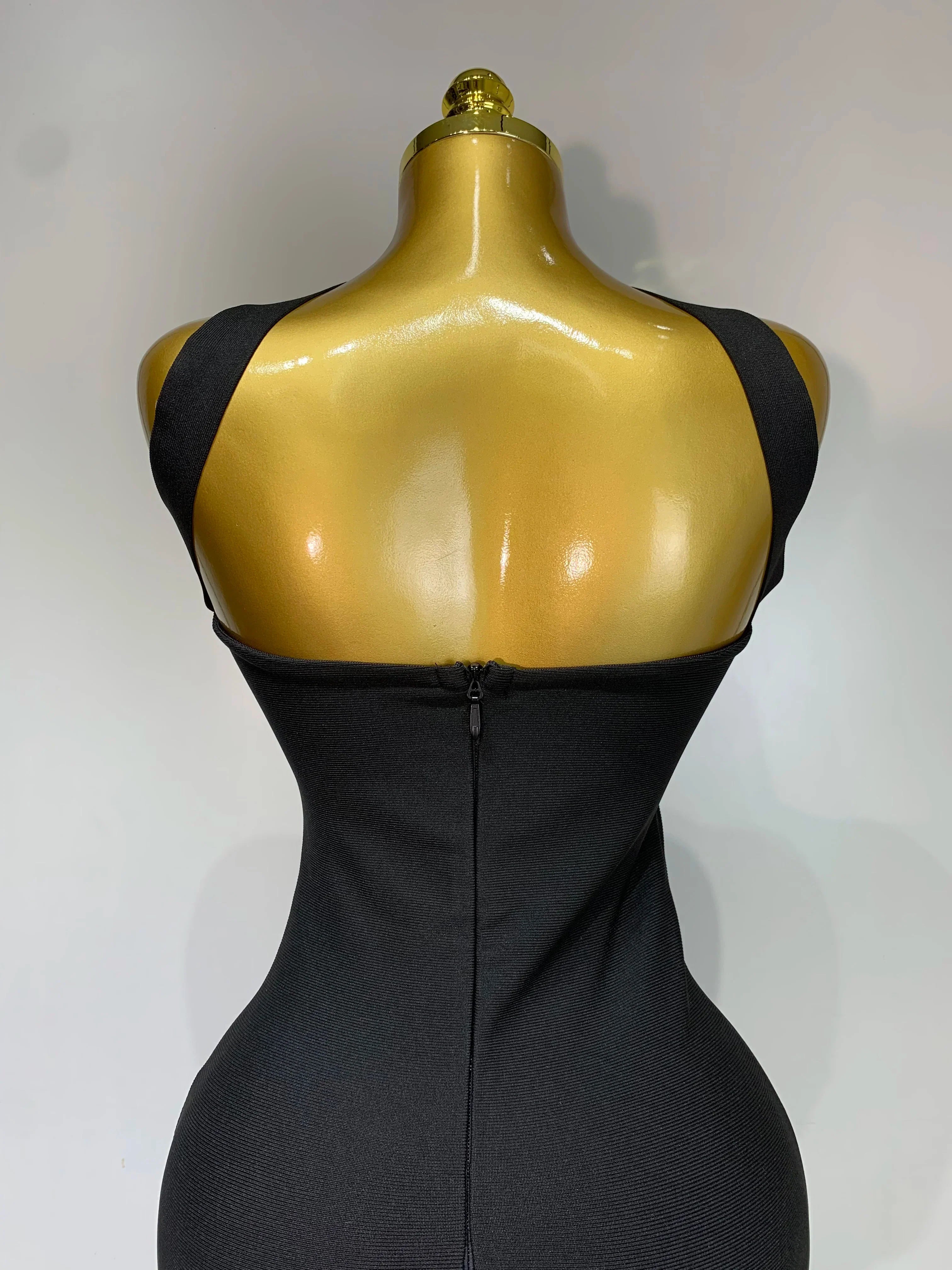 Women Sexy Backless Bodycon Bandage Dress Sleeveless Maxi Long Elegant Dresses  Luxury Birthday Dress Club Party Outfit